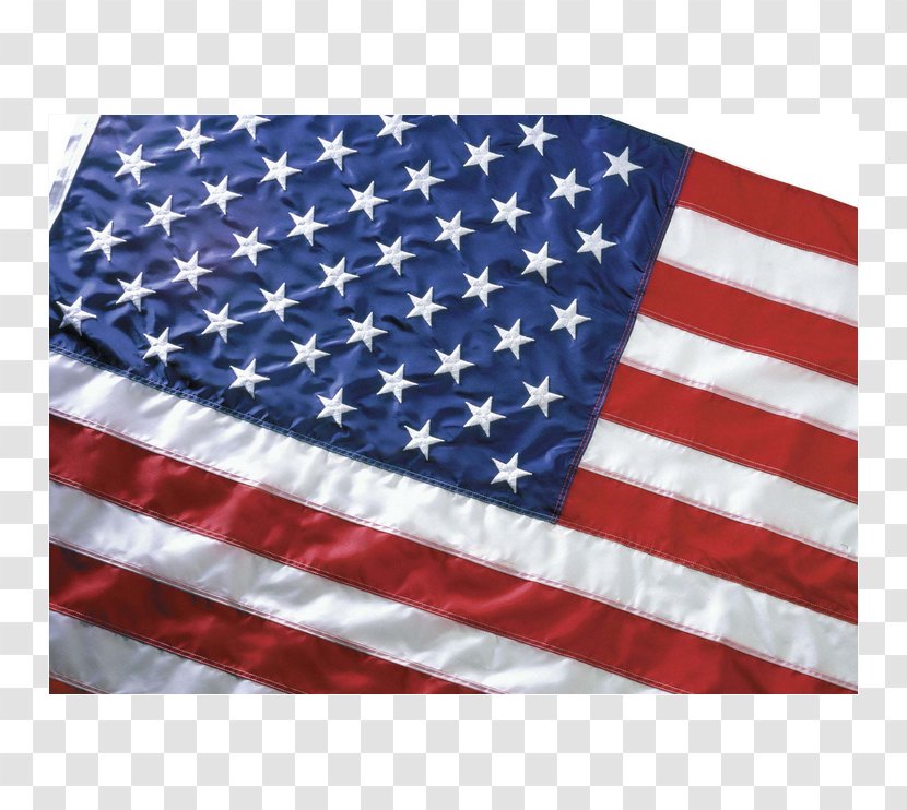 Flag Of The United States Perma Flagpole Textile - Independence Day - Cotton Fabric Transparent PNG