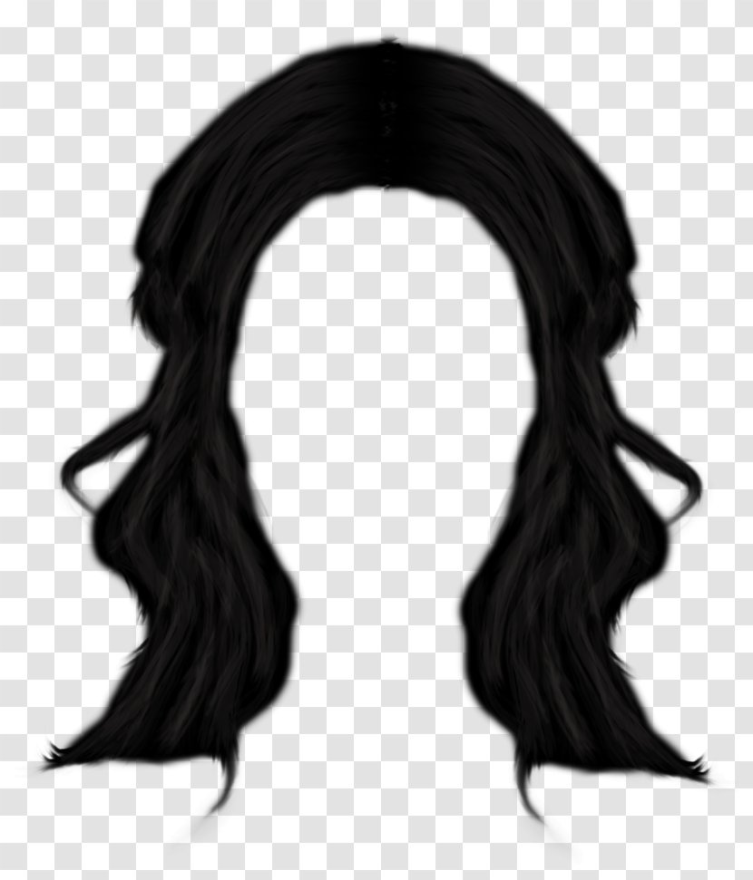 Black Hair Clip Art - Wig - Women Image Transparent PNG