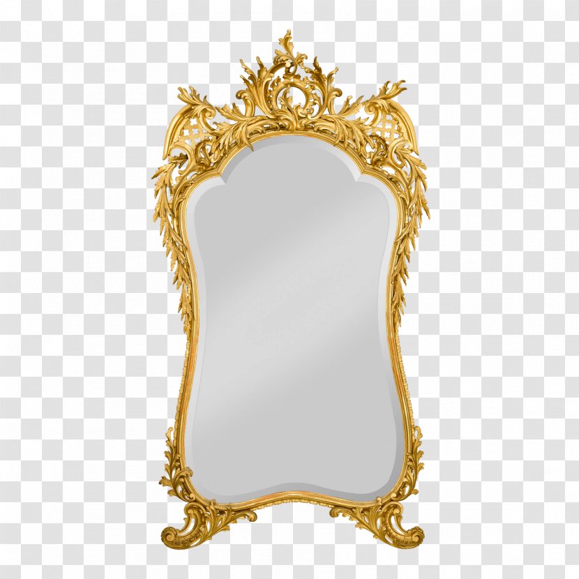 Mirror Gold Picture Frames Louis Quinze France - Trumeau - Exquisite Frame Transparent PNG