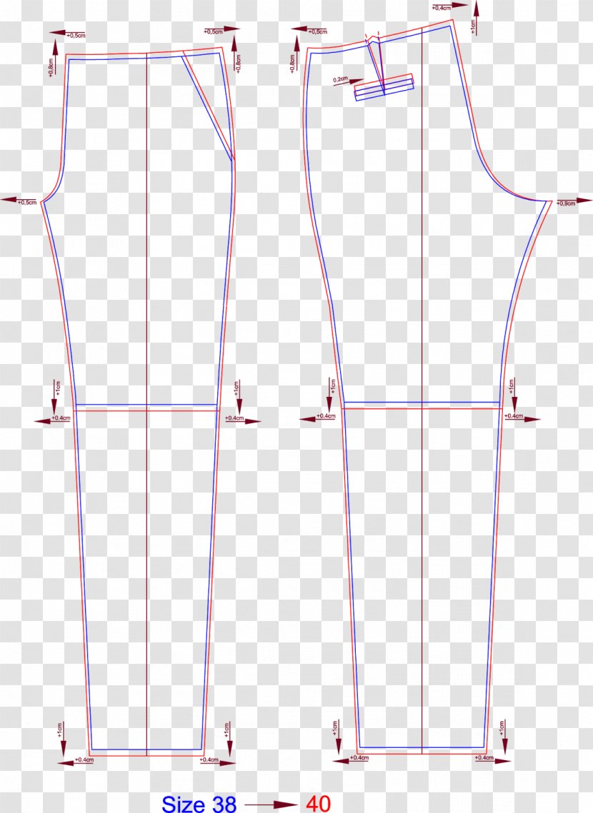 Pants Pattern Grading Sewing Fashion - Cargo - Check Transparent PNG