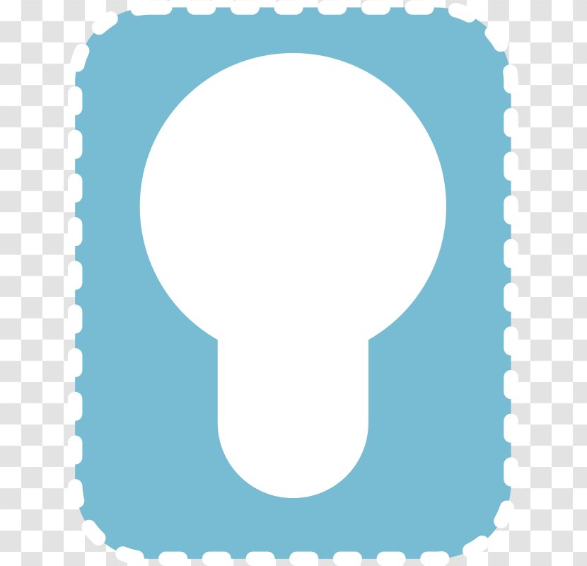 Clip Art Incandescent Light Bulb Drawing - Azure - Simple Effect Transparent PNG
