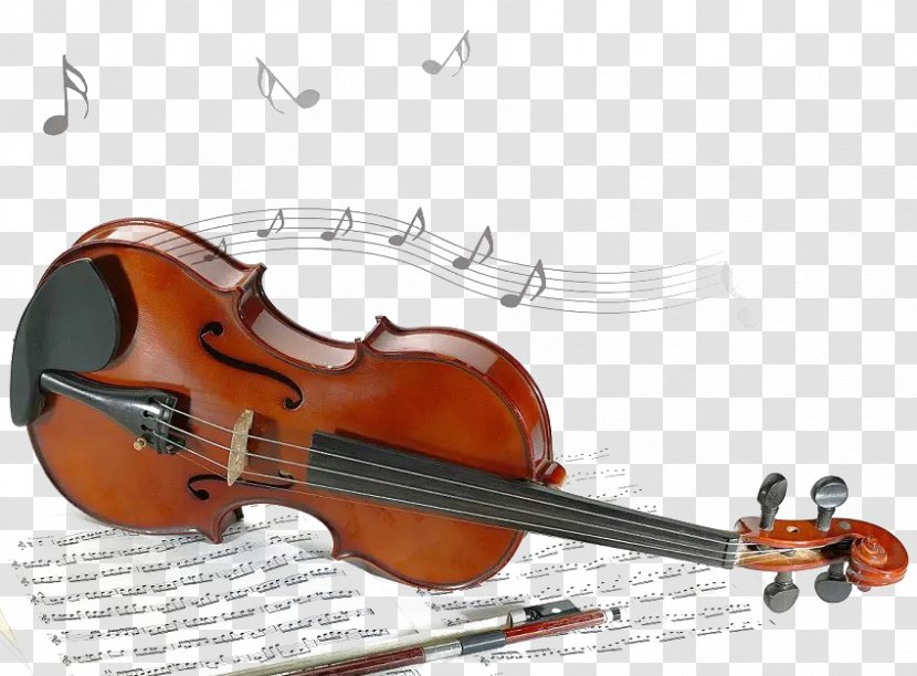 Violin Musical Note Notation - Flower - Beautiful And Notes Transparent PNG