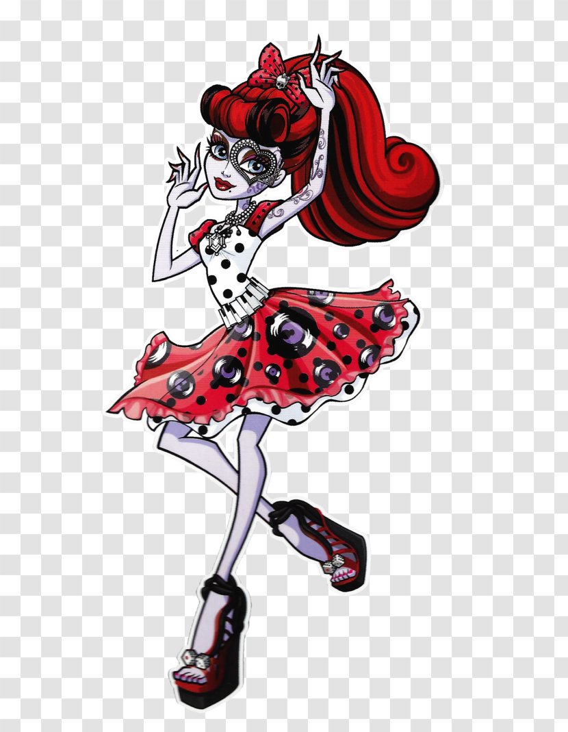 Monster High: Ghoul Spirit Doll Operetta The Phantom Of Opera - Red Transparent PNG