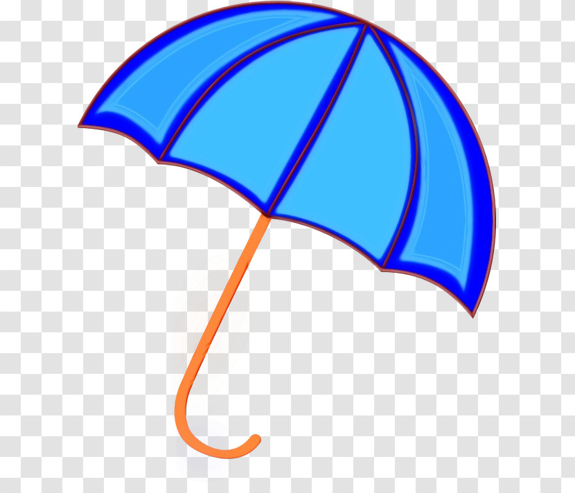 Line Umbrella Electric Blue Transparent PNG