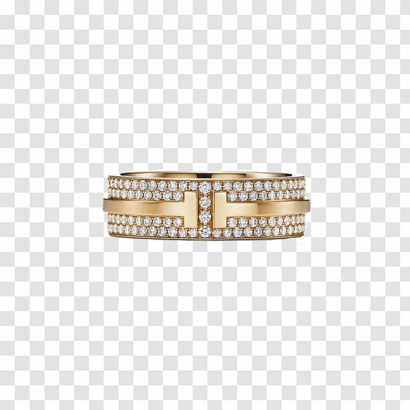 Earring Tiffany & Co. Diamond Gold - Silver - Ring Transparent PNG