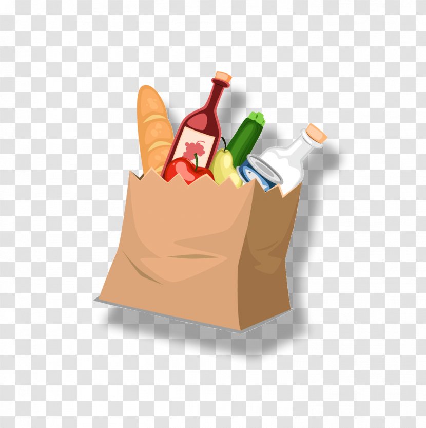 Food Supermarket Bag Bread - Box - A Of Transparent PNG
