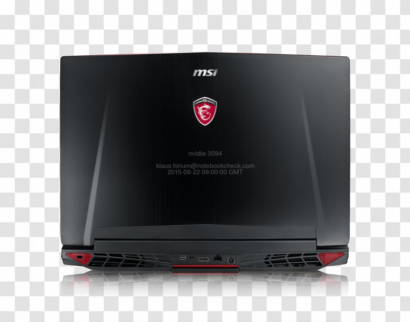 MSI Computer G Series GT72 Dominator Pro G034 17.3 Laptop Micro-Star International Skylake - Geforce Transparent PNG