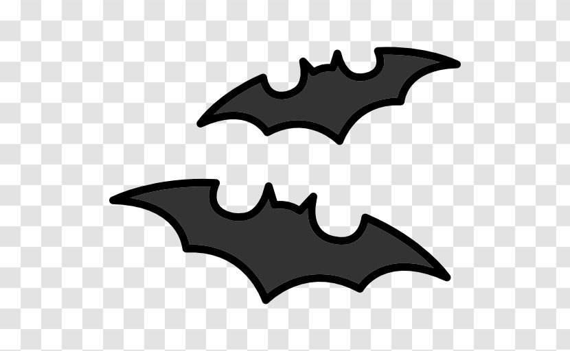 Bat Halloween Clip Art - Black And White Transparent PNG