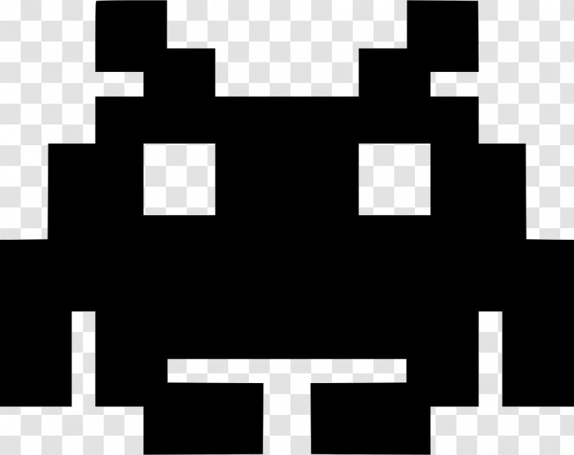 Space Invaders OpenGL Download - Monochrome Transparent PNG