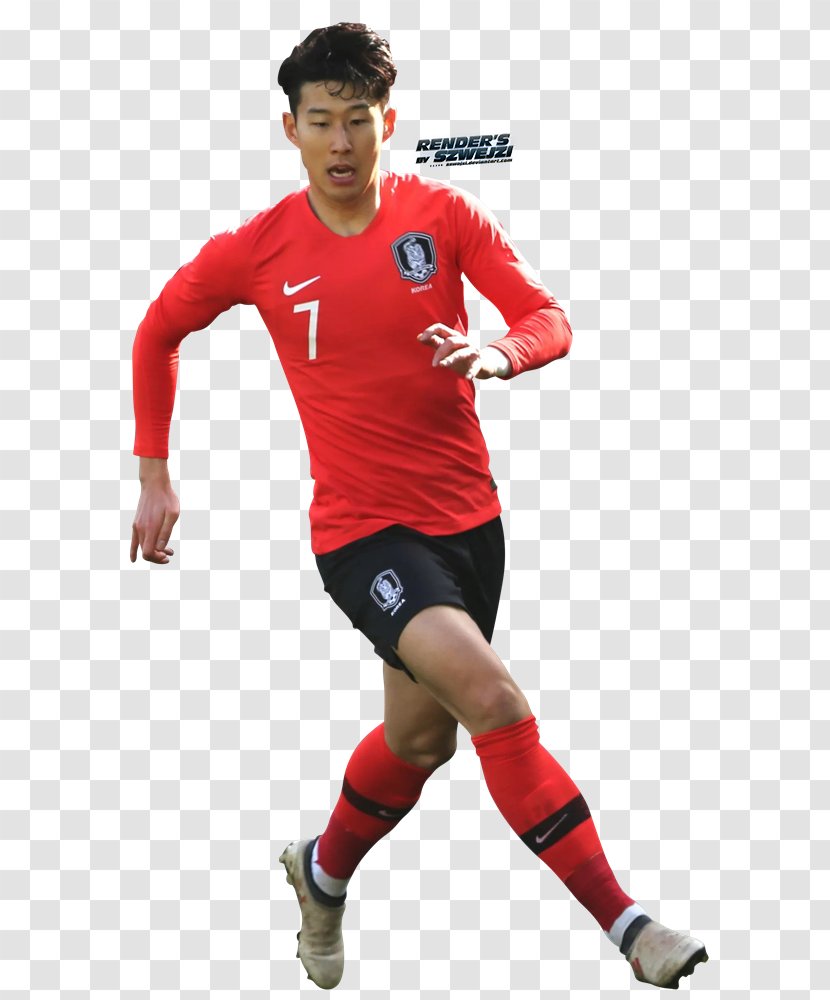 Son Heung-min 2018 World Cup Jersey Soccer Player Football - Team Sport Transparent PNG