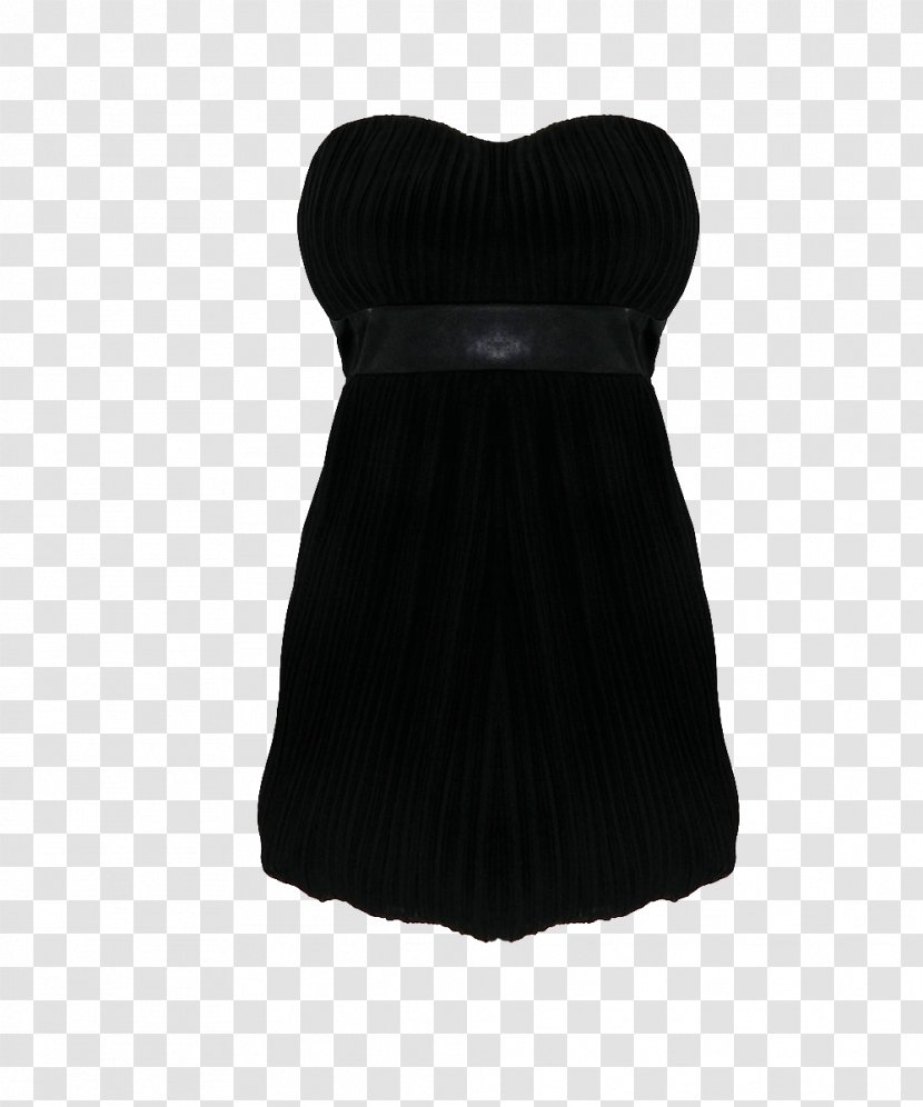 Little Black Dress Velvet Neck M Transparent PNG