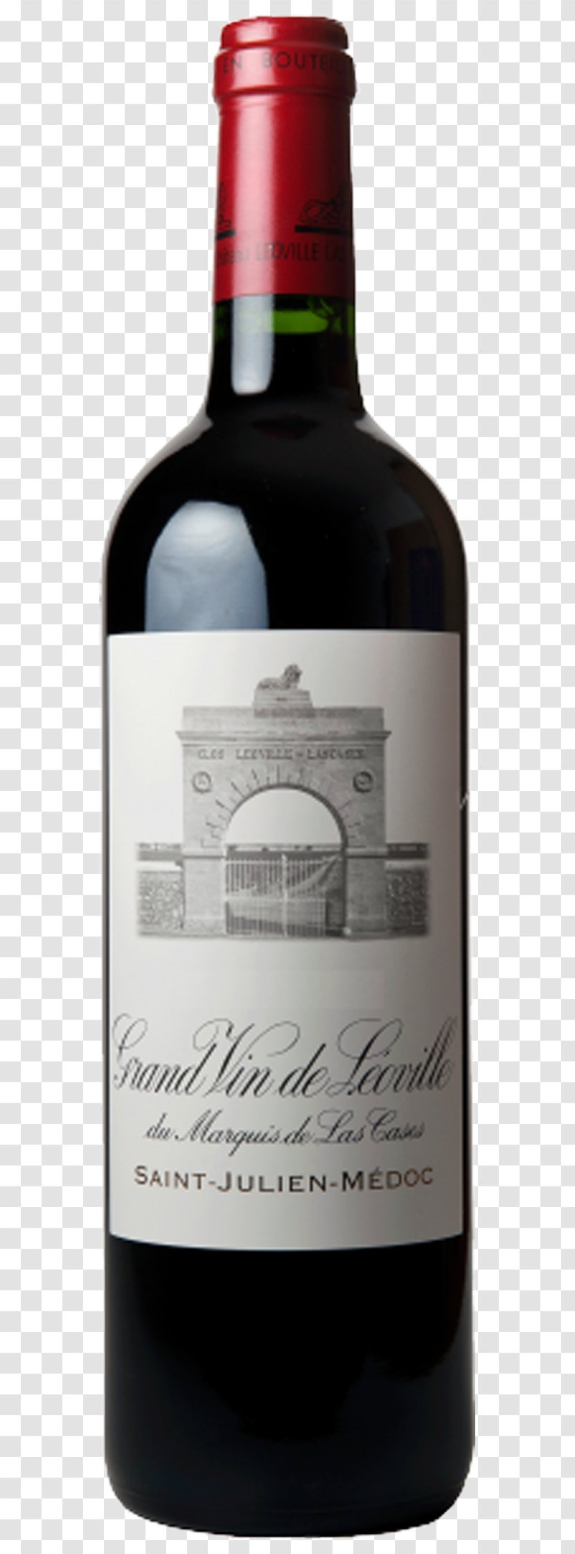 Saint-Julien AOC Château Léoville-Las Cases Red Wine Médoc - Pomerol Aoc Transparent PNG