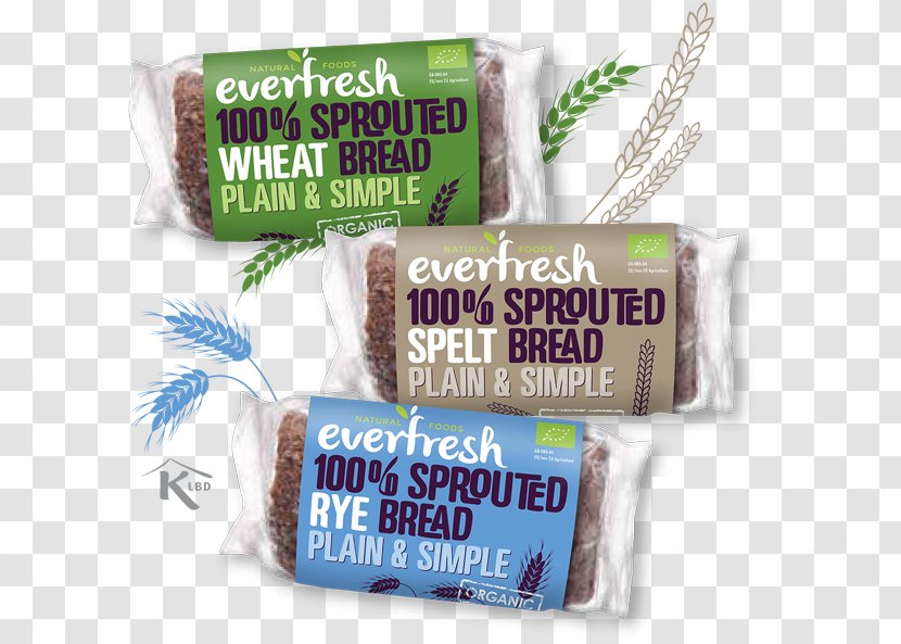 Organic Food Sprouted Bread Whole Grain - Cereal - Fresh Transparent PNG