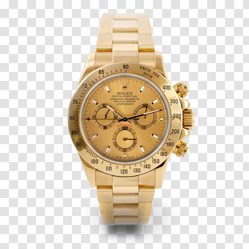 Gold Rolex Daytona Watch Day-Date Transparent PNG