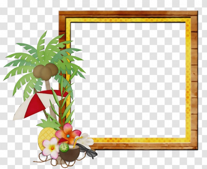 Background Watercolor Frame - Painting - Interior Design Rectangle Transparent PNG