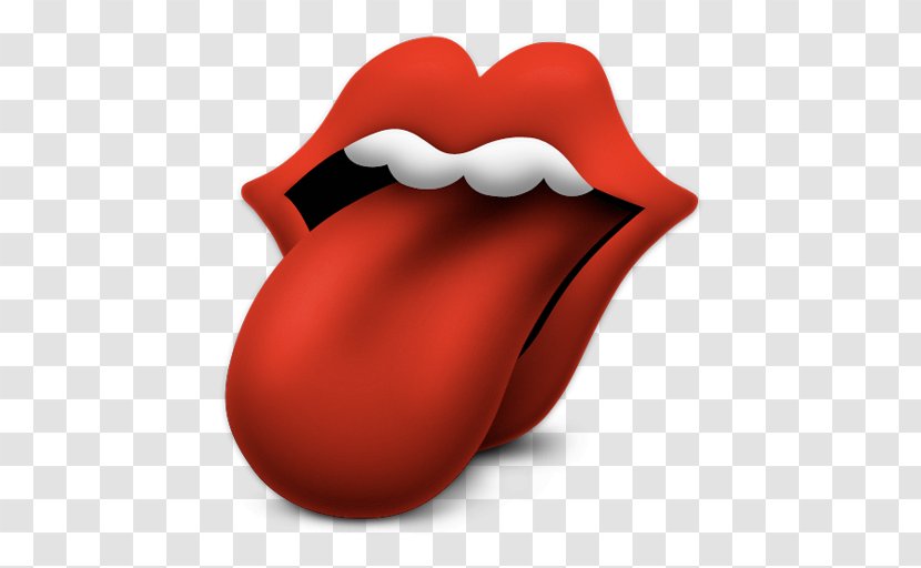 Tongue Lip Emoticon - Red - Life Is Down Transparent PNG