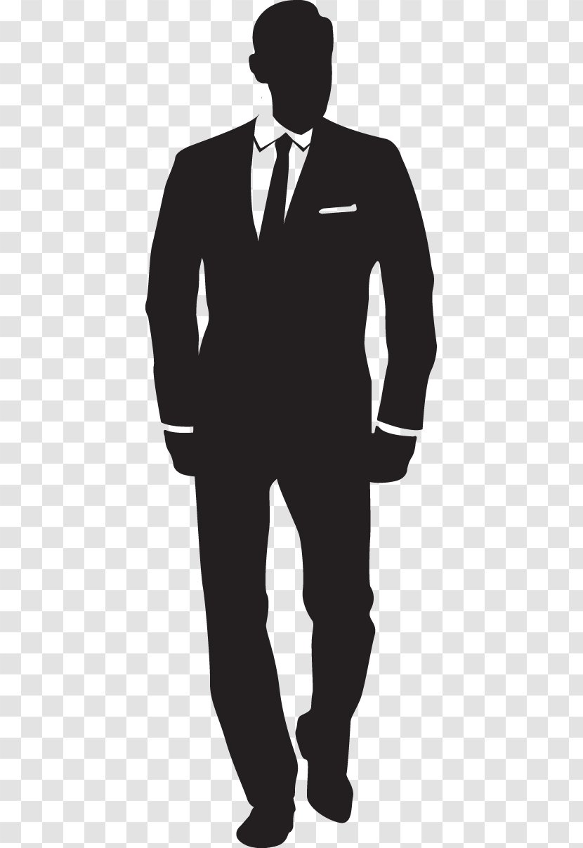 Silhouette Person Clip Art - Black And White - James Bond Transparent PNG