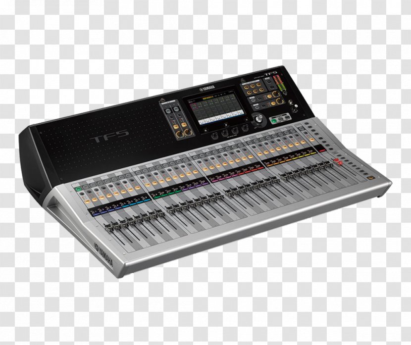 Digital Mixing Console Yamaha TF5 Audio Mixers Corporation Fade - Electronic Instrument Transparent PNG