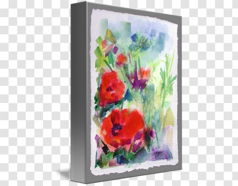 Floral Design Watercolor Painting Poppy Art - Plant Transparent PNG