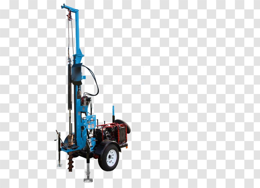 Machine Augers Drilling Rig Soil Borehole - Hydraulics - Platform Transparent PNG