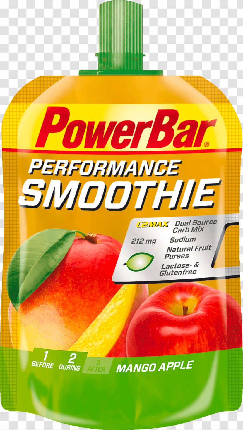 Smoothie Energy Gel Sports & Drinks PowerBar Milkshake - Carbohydrate - Apple Transparent PNG