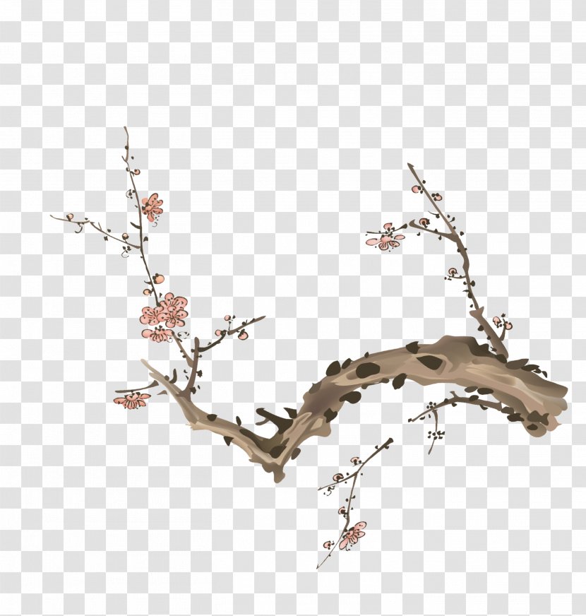 Plum Blossom Download - Cherry - Flower Transparent PNG
