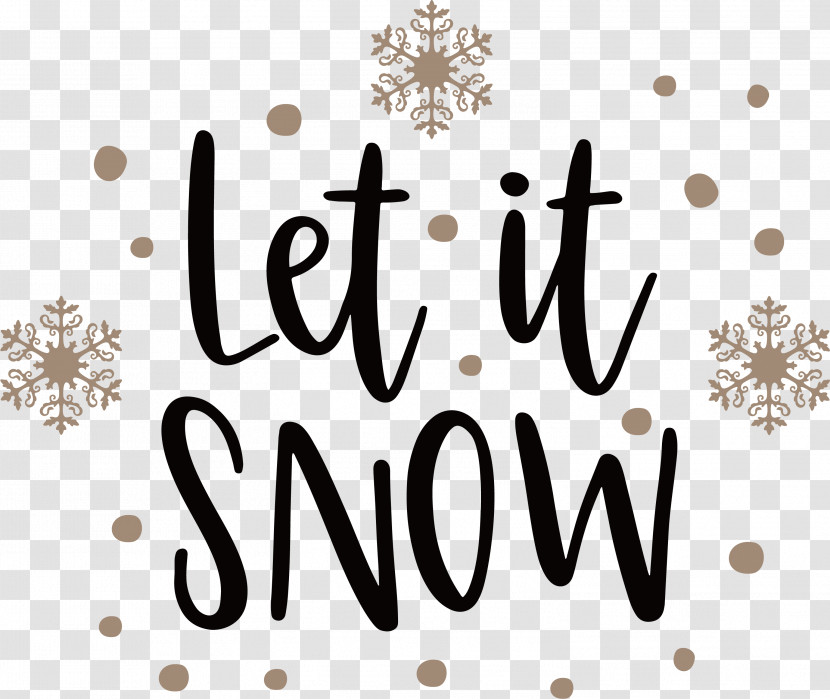 Let It Snow Winter Transparent PNG