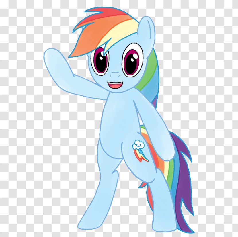 Rainbow Dash Pony Clip Art - Flower - Vector Standing Transparent Transparent PNG