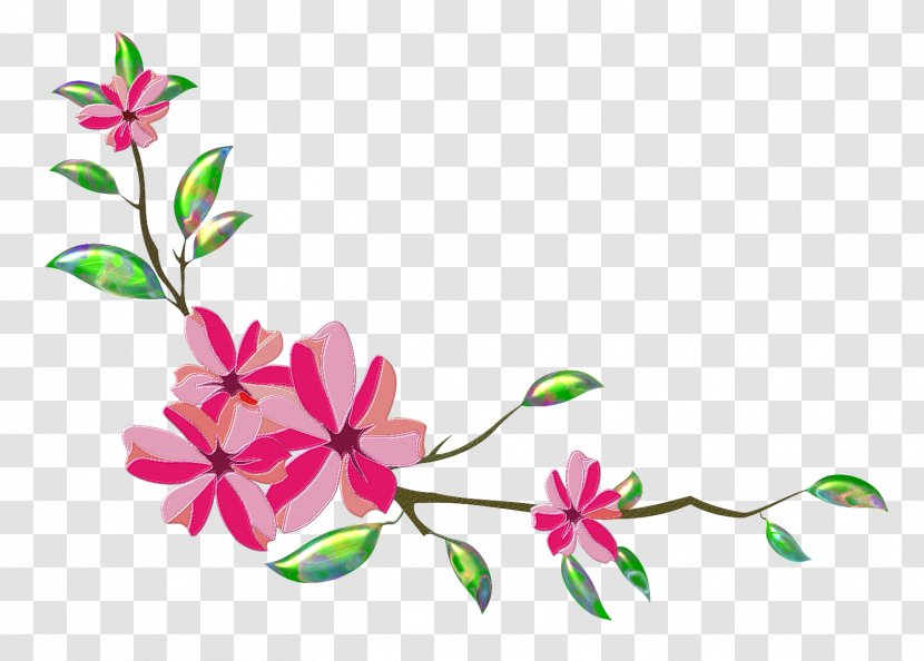 Flower Branch Clip Art - Floral Design - Rama Transparent PNG