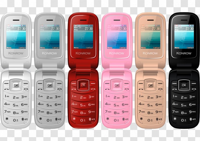 Feature Phone Smartphone Konrow K-flip - Iphone - Téléphone à Clapet Argent K Flip Móvil Dorado Flipo, Dual SIM, BílýSmartphone Transparent PNG