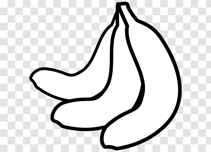 Black And White Monochrome Painting Fruit Banana Clip Art Transparent PNG