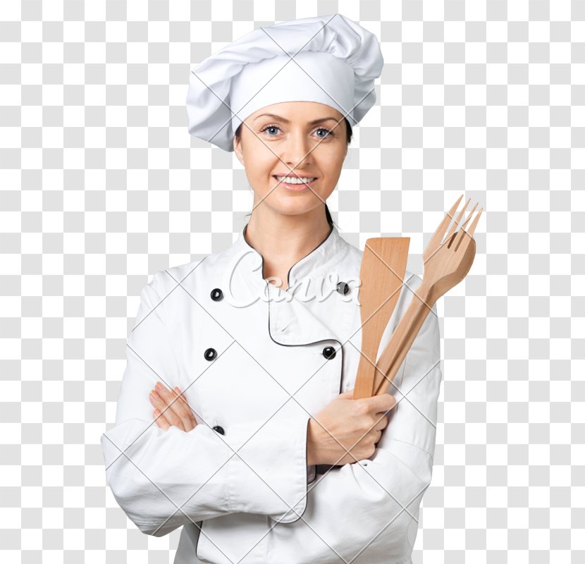 French Cuisine Chef De Partie Cooking Baker - S Uniform - Female Transparent PNG
