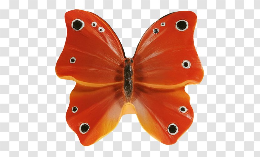 Monarch Butterfly Plastic OBI Orange Möbeltür - Button Transparent PNG