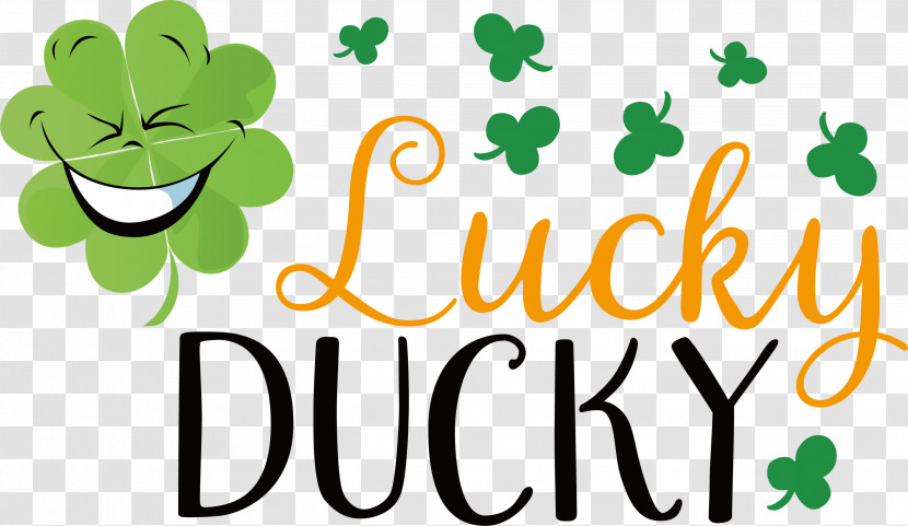 Lucky Ducky Patricks Day Saint Patrick Transparent PNG