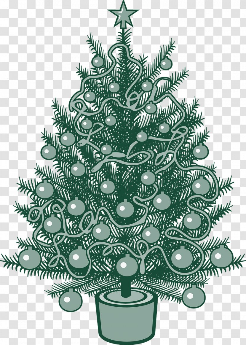 Artificial Christmas Tree Transparent PNG