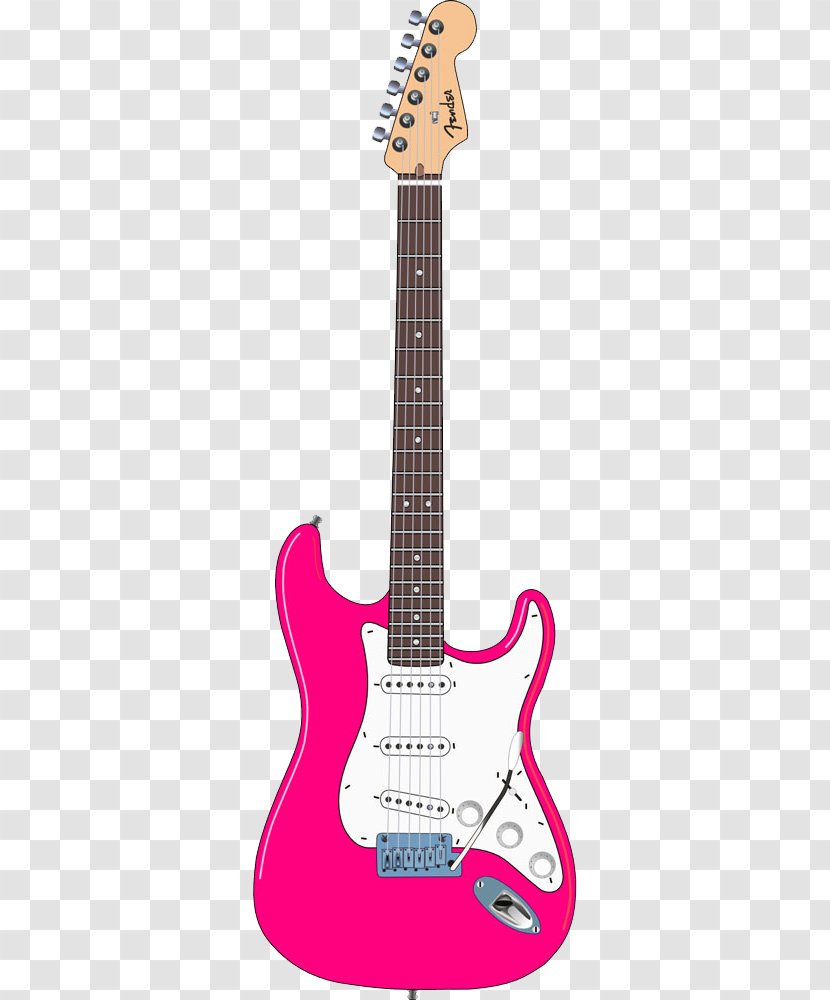 Fender Stratocaster Bullet Electric Guitar Musical Instruments Corporation - Frame - Pink Transparent PNG