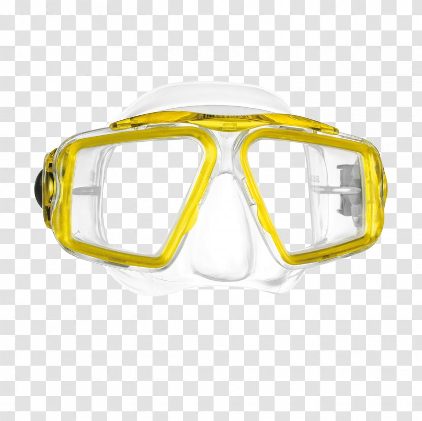 Mares Diving & Snorkeling Masks Scuba Set - Personal Protective Equipment - Yellow Sunscreen Transparent PNG