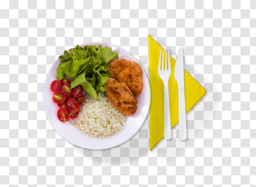 Plate Full Breakfast Cutlery Meal Dish - Side Transparent PNG