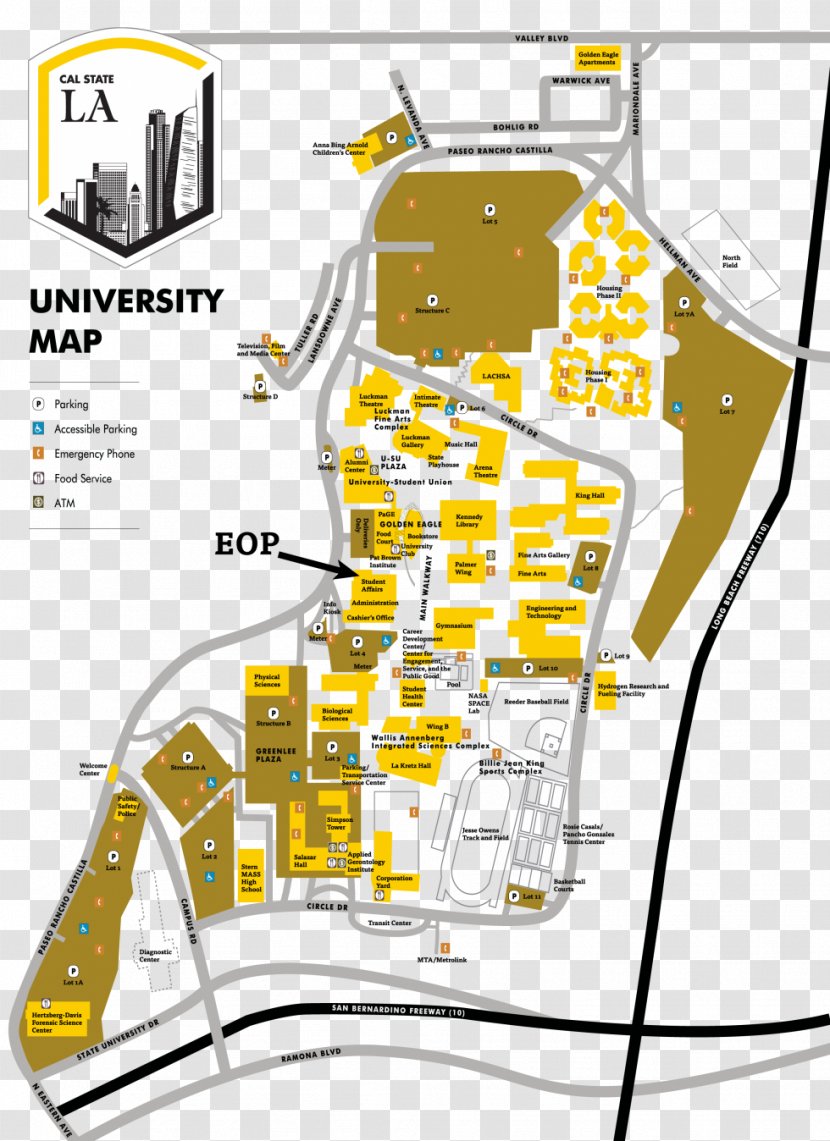 California State University, Los Angeles University Of California, Campus - Diagram - Plan Transparent PNG