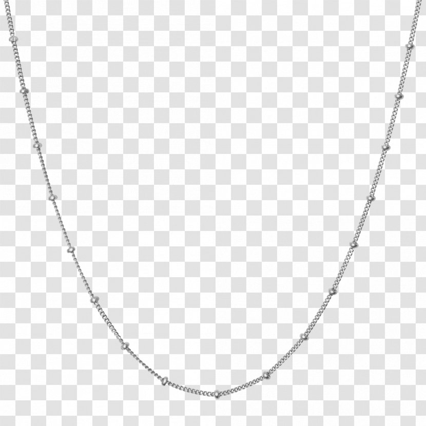 Necklace Jewellery Chain Sterling Silver - Body Jewelry Transparent PNG