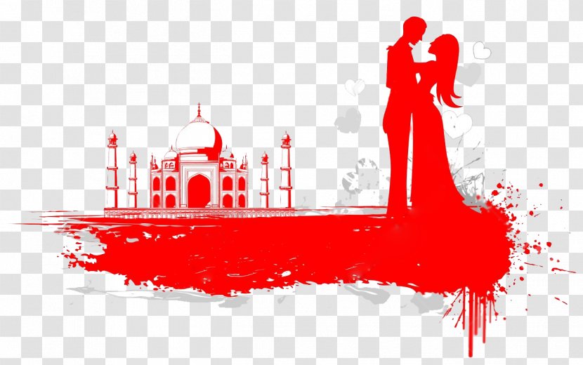 Taj Mahal Love Song Romance Marriage Proposal - Watercolor Transparent PNG