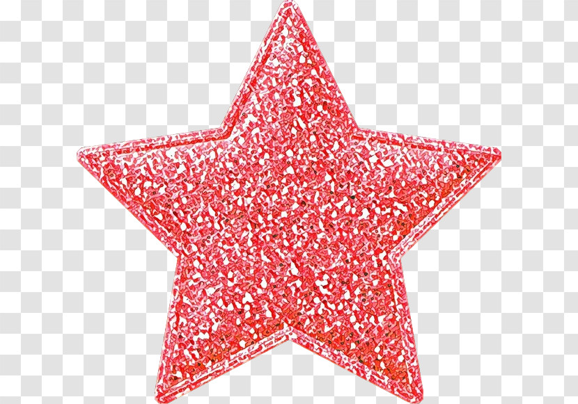 Pink Red Glitter Star Pattern Transparent PNG