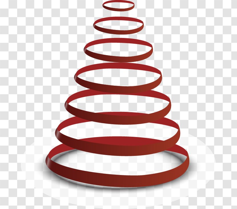 Christmas Tree Clip Art - Royaltyfree - Red Lines Painted Shape Transparent PNG