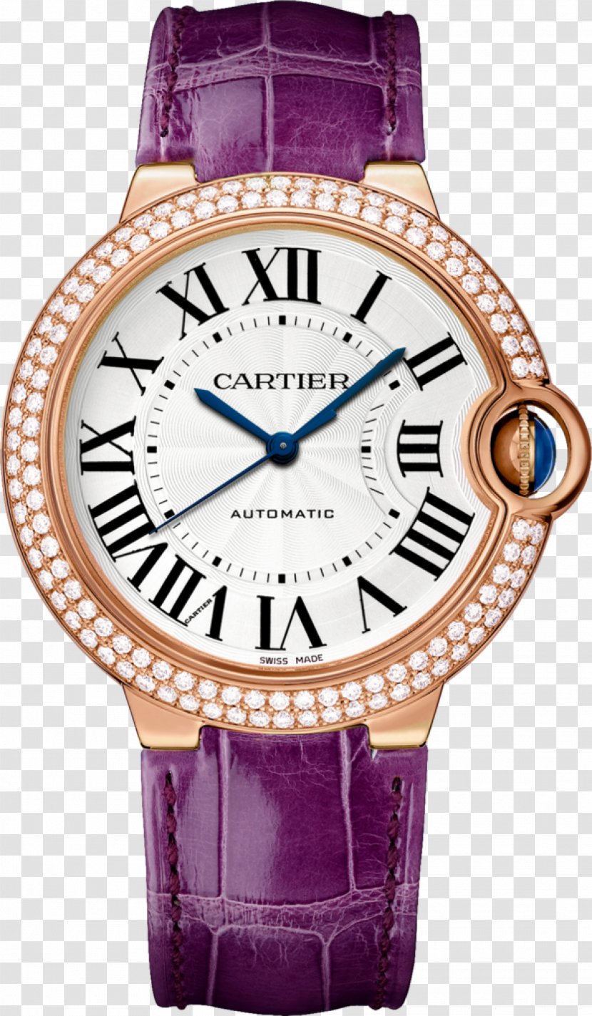 Cartier Ballon Bleu Watch Blue Clock Transparent PNG