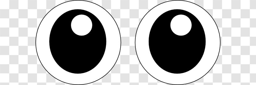 Brand Black And White Circle - Cartoon Eye Transparent PNG