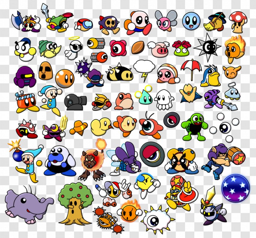 Kirby's Dream Land 2 Adventure Mario - Emoticon - Kirby Transparent PNG