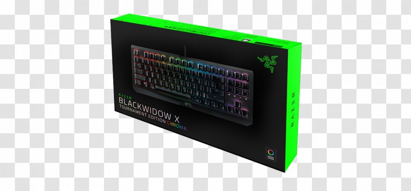 Computer Keyboard Razer Blackwidow X Tournament Edition Chroma Gaming Keypad BlackWidow 2014 US - Us Transparent PNG