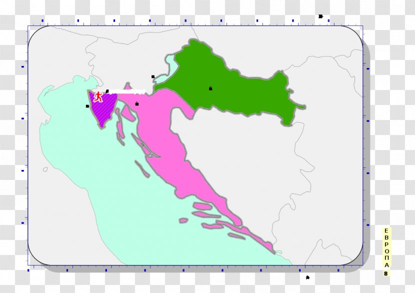 Socialist Republic Of Croatia Istria Map Federal Yugoslavia - Water Transparent PNG