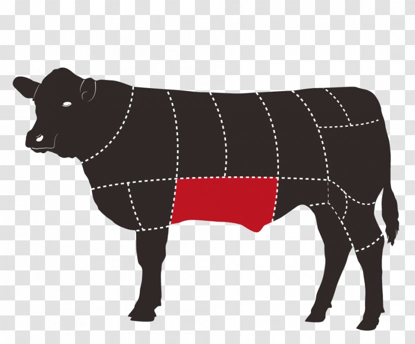 Beef Cattle Cut Of Steak Meat - Dairy Cow - Carne De Res Molida Transparent PNG