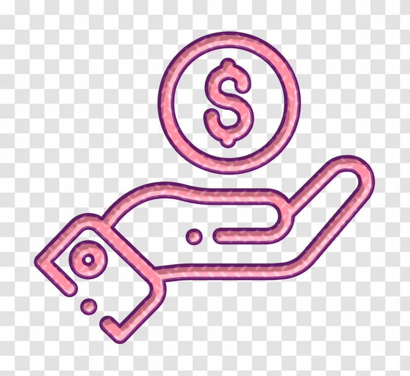 Hand Icon Ecommerce Pay - Auto Part Transparent PNG